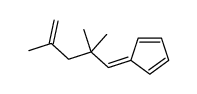 5-(2,2,4-trimethylpent-4-enylidene)cyclopenta-1,3-diene结构式