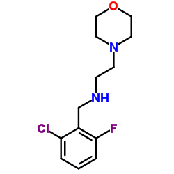 N-(2-CHLORO-6-FLUOROBENZYL)-2-MORPHOLIN-4-YLETHANAMINE结构式