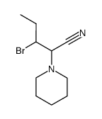 3-Bromo-2-piperidin-1-yl-pentanenitrile Structure