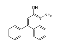 3,3-diphenylprop-2-enehydrazide Structure