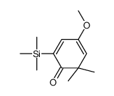 4-methoxy-6,6-dimethyl-2-trimethylsilylcyclohexa-2,4-dien-1-one Structure