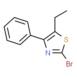 2-BROMO-5-ETHYL-4-PHENYLTHIAZOLE Structure