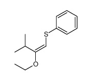 (2-ethoxy-3-methylbut-1-enyl)sulfanylbenzene Structure