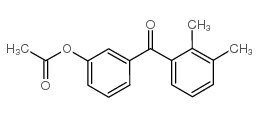 3-ACETOXY-2',3'-DIMETHYLBENZOPHENONE结构式