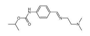 (4-{[(E)-2-Dimethylamino-ethylimino]-methyl}-phenyl)-carbamic acid isopropyl ester结构式