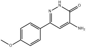4-氨基-6-(4-甲氧基苯基)哒嗪-3(2H)-酮结构式