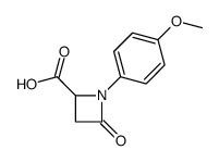 1-(4-methoxyphenyl)-4-oxoazetidine-2-carboxylic acid Structure