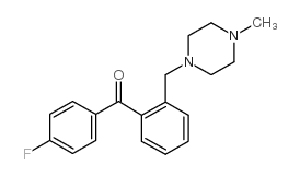 4'-FLUORO-2-(4-METHYLPIPERAZINOMETHYL) BENZOPHENONE结构式