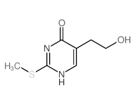 5-(2-hydroxyethyl)-2-methylsulfanyl-3H-pyrimidin-4-one结构式