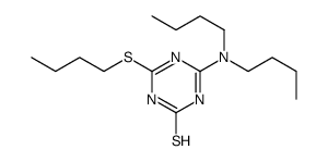 4-butylsulfanyl-6-(dibutylamino)-1H-1,3,5-triazine-2-thione结构式