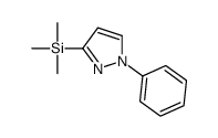 trimethyl-(1-phenylpyrazol-3-yl)silane结构式