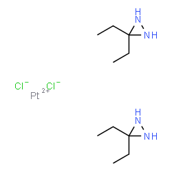 diethyldiaziridine platinum(II) Structure