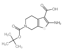 2-氨基-6-(叔丁氧基羰基)-4,5,6,7-四氢噻吩并[2,3-c]吡啶-3-羧酸图片