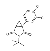 3-tert-butyl-1-(3,4-dichloro-phenyl)-3-aza-bicyclo[3.1.0]hexane-2,4-dione结构式