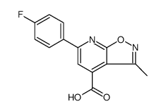Isoxazolo[5,4-b]pyridine-4-carboxylic acid, 6-(4-fluorophenyl)-3-methyl Structure
