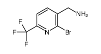 1-[2-Bromo-6-(trifluoromethyl)-3-pyridinyl]methanamine Structure