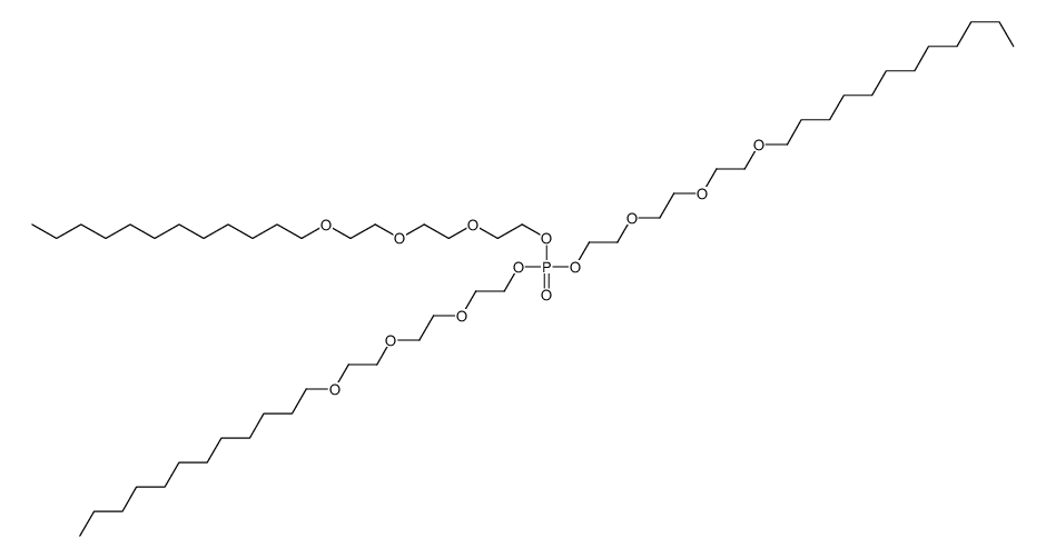 2-[2-[2-(dodecyloxy)ethoxy]ethoxy]ethyl phosphate(3:1)结构式