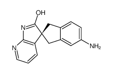 (R)-5-AMINO-1,3-DIHYDROSPIRO[INDENE-2,3'-PYRROLO[2,3-B]PYRIDIN]-2'(1'H)-ONE Structure