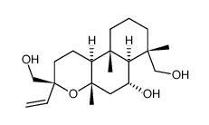 ent-6α,16,18-trihydroxymanoyl oxide Structure