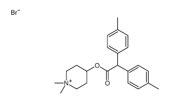 (1,1-dimethylpiperidin-1-ium-4-yl) 2,2-bis(4-methylphenyl)acetate,bromide结构式