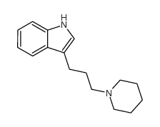 3-[3-(1-哌啶)丙基]吲哚结构式