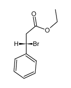 (S)-3-bromo-3-phenyl-propionic acid ethyl ester Structure