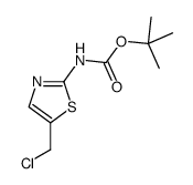 tert-butyl N-[5-(chloromethyl)-1,3-thiazol-2-yl]carbamate结构式