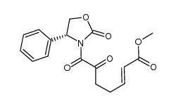 6,7-dioxo-7-(2-oxo-4-phenyl-oxazolidin-3-yl)-hept-2-enoic acid methyl ester Structure