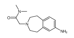 2-(7-amino-1,2,4,5-tetrahydro-3-benzazepin-3-yl)-N,N-dimethylacetamide结构式