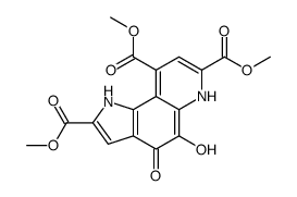 trimethyl 5-hydroxy-4-oxo-1,6-dihydropyrrolo[2,3-f]quinoline-2,7,9-tricarboxylate Structure