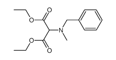 diethyl 2-(benzyl(methyl)amino)propanedioate结构式