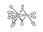 ruthenium3(carbonyl)9(μ3-carbonyl)(μ3-sulfido)结构式