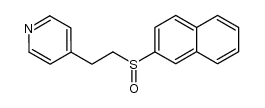 4-(2-(naphthalen-2-ylsulfinyl)ethyl)pyridine结构式