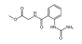 2-Ureido-hippursaeuremethylester Structure