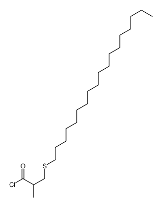 2-methyl-3-octadecylsulfanylpropanoyl chloride结构式