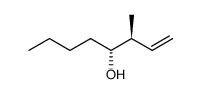 (3R*,4S*)-3-methyl-1-octen-4-ol Structure