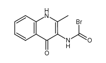 3-bromocarbonylamino-2-methyl-1H-quinoline-4-one结构式