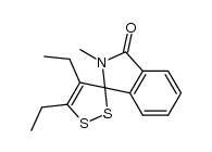 4',5'-diethyl-2-methyl-2,3-dihydro-1H-isoindole-3-spiro-3'-(1',2'-dithiol)-1-one Structure