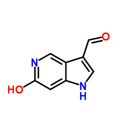 6-Hydroxy-5-azaindole-3-carbaldehyde structure