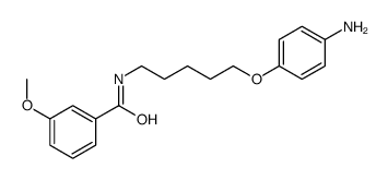 N-[5-(4-aminophenoxy)pentyl]-3-methoxy-benzamide structure