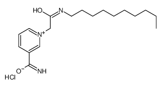 1-[2-(decylamino)-2-oxoethyl]pyridin-1-ium-3-carboxamide,chloride Structure