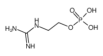 dihydrogen-2-guanidinoethyl phosphate Structure