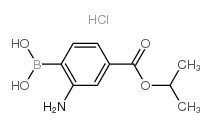 2-氨基-4-(异丙氧基羰基)苯硼酸盐酸盐结构式