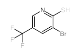 3-Bromo-5-(trifluoromethyl)pyridine-2-thiol structure