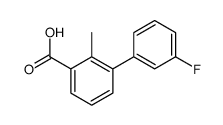 3-(3-fluorophenyl)-2-methylbenzoic acid Structure