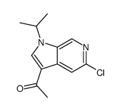 1-(5-chloro-1-isopropyl-1H-pyrrolo[2,3-c]pyridin-3-yl)ethanone structure