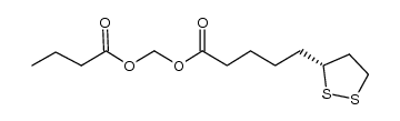 (R)-5-[1,2]dithiolan-3-yl-pentanoic acid butyryloxymethyl ester Structure