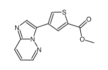 methyl 4-(imidazo[1,2-b]pyridazin-3-yl)thiophene-2-carboxylate结构式