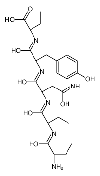 (2S)-2-[[(2S)-2-[[(2S)-4-amino-2-[[(2S)-2-[[(2S)-2-aminobutanoyl]amino]butanoyl]amino]-4-oxobutanoyl]amino]-3-(4-hydroxyphenyl)propanoyl]amino]butanoic acid Structure