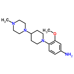 3-Methoxy-4-(4-(4-methylpiperazin-1-yl)piperidin-1-yl)aniline Structure